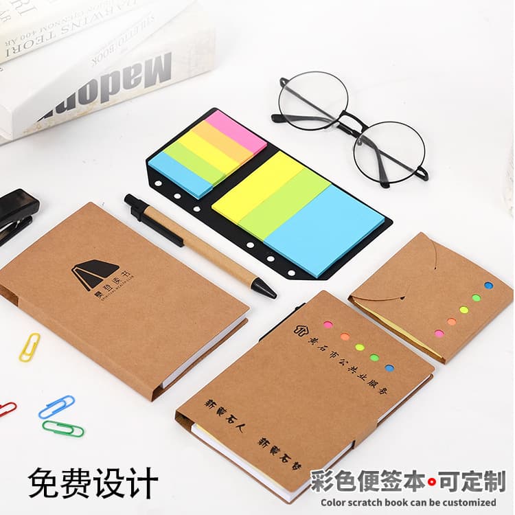 Manufacturer square PET hardcover sticky notes, smiley shaped unusual memo pads, coil combination reusable notes with logo
