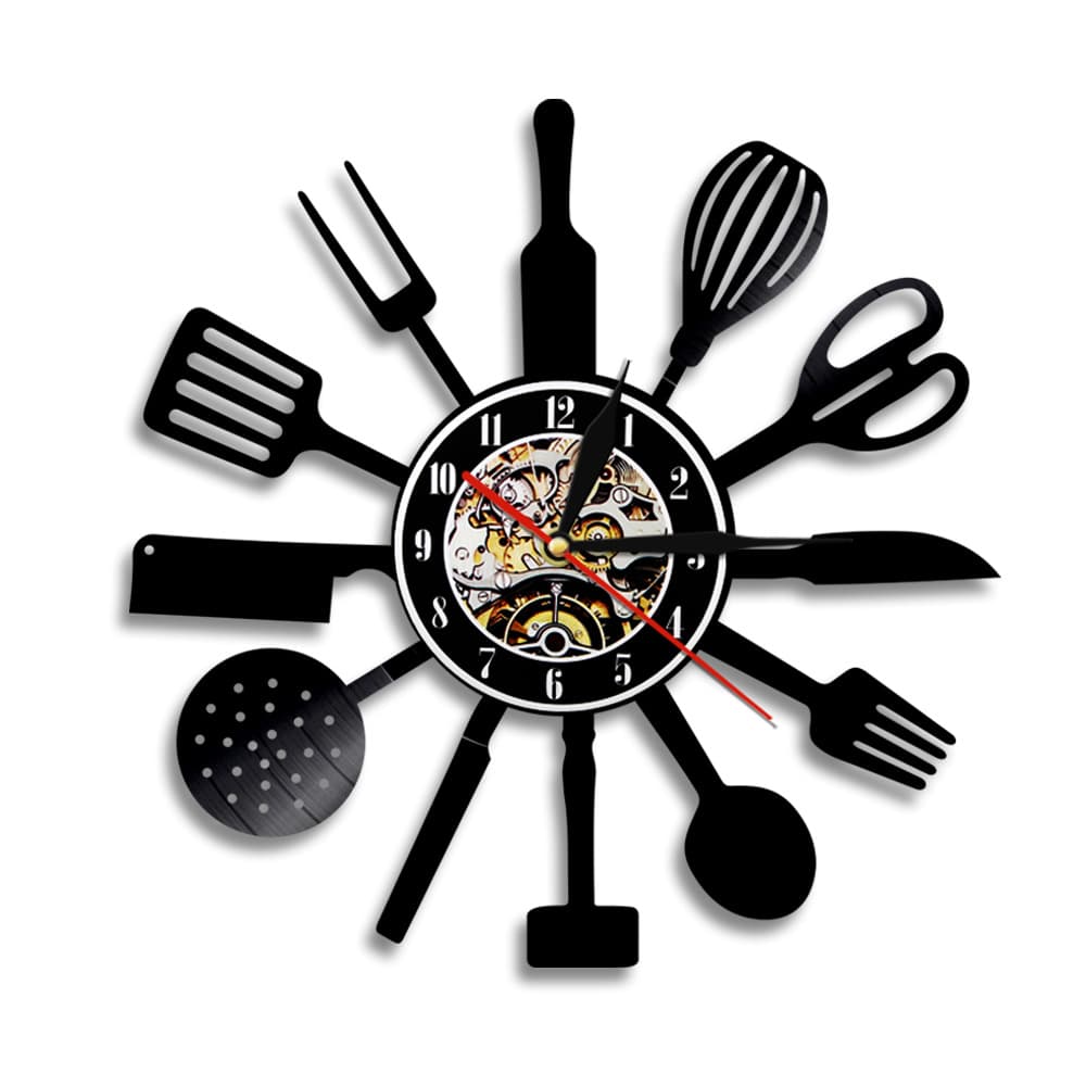 Vinyl Wall Clock - Retro Vintage Record Clock for Home Decor, Creative Gift