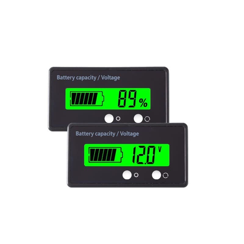 12V 24V 48V 60V 72V Battery Capacity Indicator Gauge for Lithium and Lead-Acid Batteries GY-6GS
