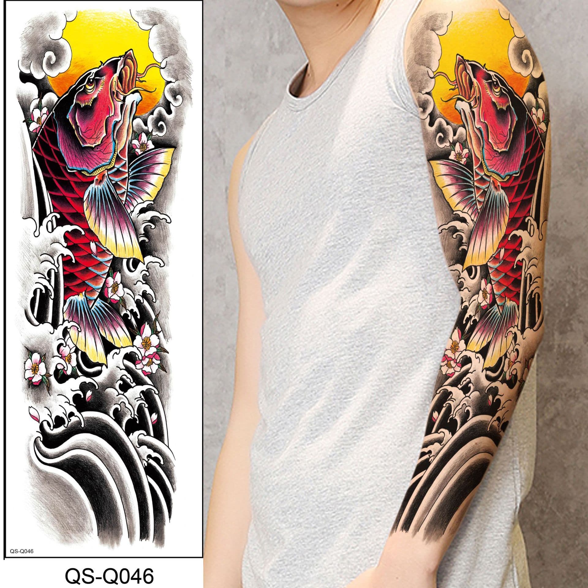 Full Arm Tattoo Sticker Full Sleeve Tattoo Sticker for Men and Women Factory Wholesale In Stock