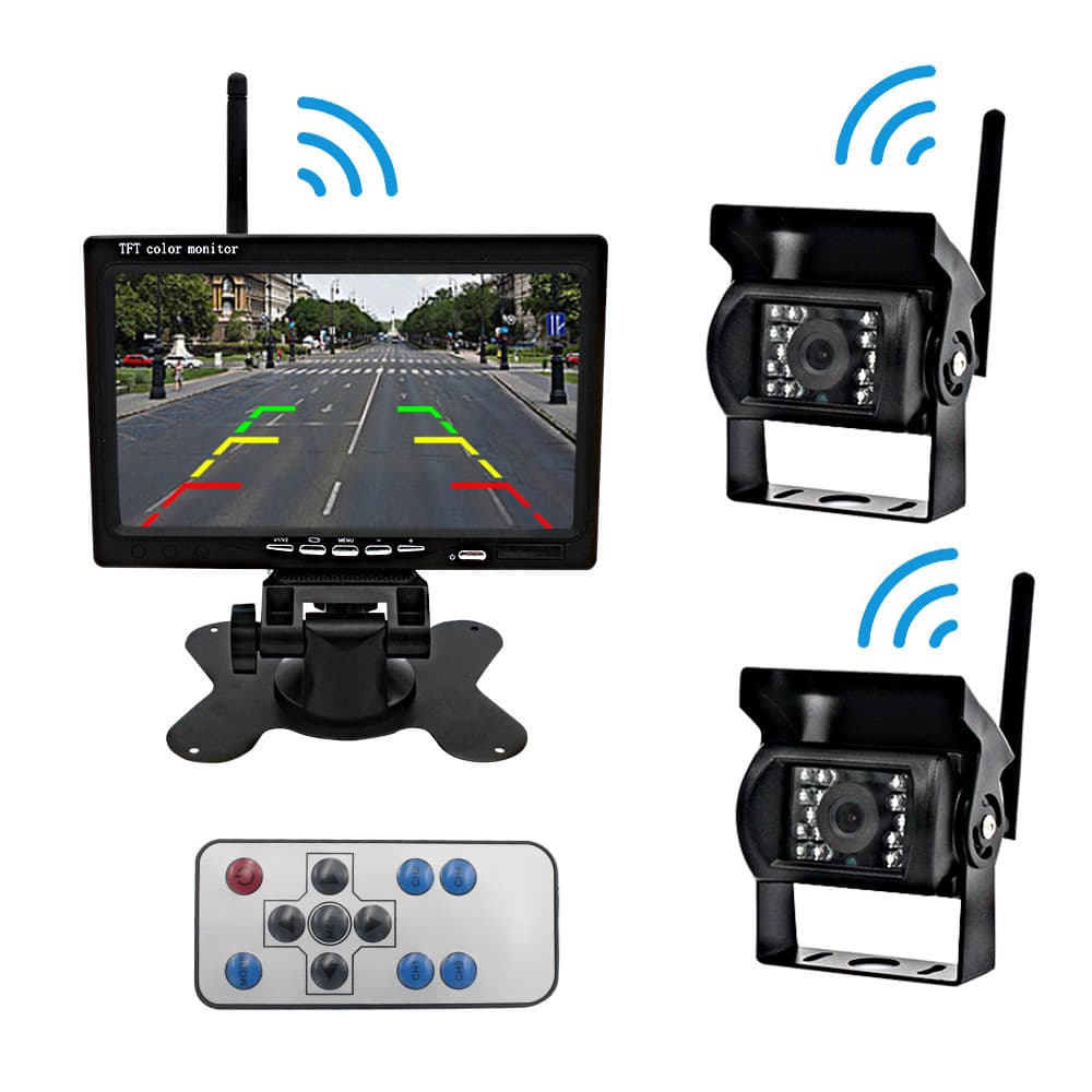 7-Inch Wireless Backup Camera System, Car Wireless Monitor, Wireless Camera, Wireless Reverse Camera