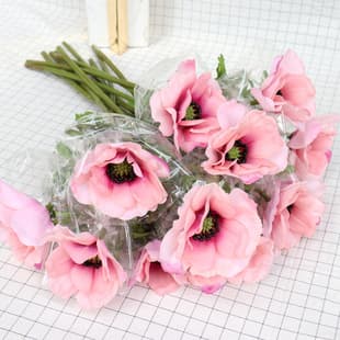 Wedding Artificial Flowers Hand Feel Moisturizing Pulsatilla Road Guide Hotel Wedding Home Live Streaming Decoration Artificial Silk Flowers