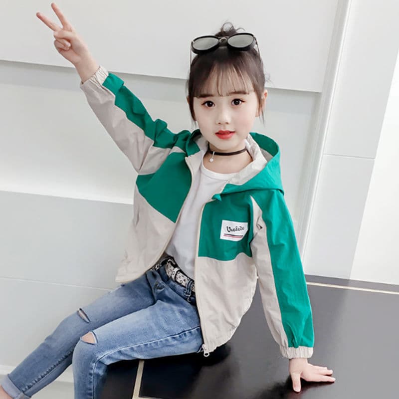 2019 Big Children's Clothing Spring and Autumn Clothes 10 Girls' Short Primary School Cardigans 7 Jackets 8 Years Old Girls' Jackets Long Sleeves