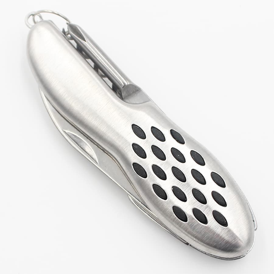 [Manufacturer] Hot-selling Peanut Shell Shape 5-Function Outdoor Stainless Steel Multi-Tool Folding Swiss Army Knife