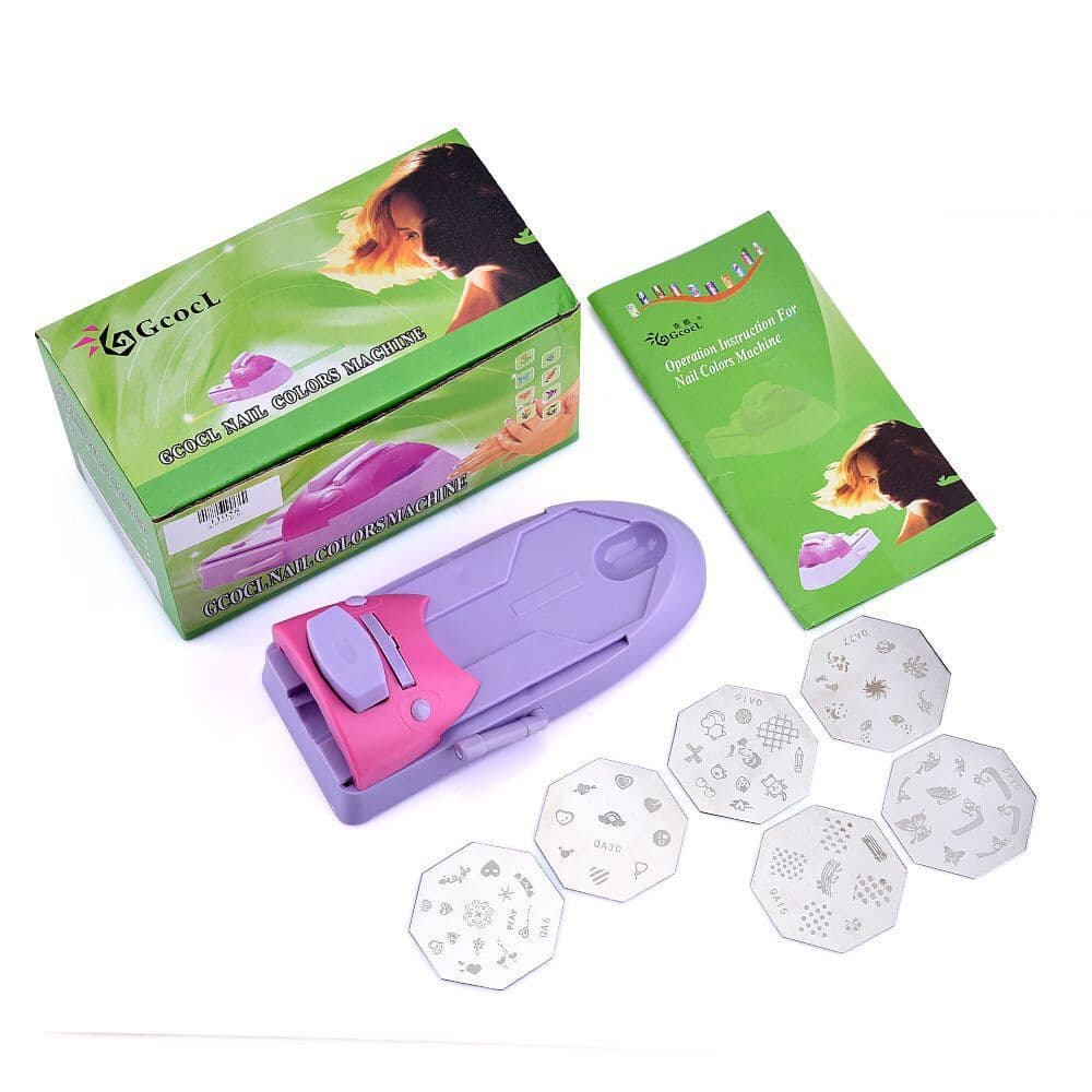 Nail Art Stamper Nail Polish Painting Machine Set Nail Stamping Plate Stamping Oil Factory