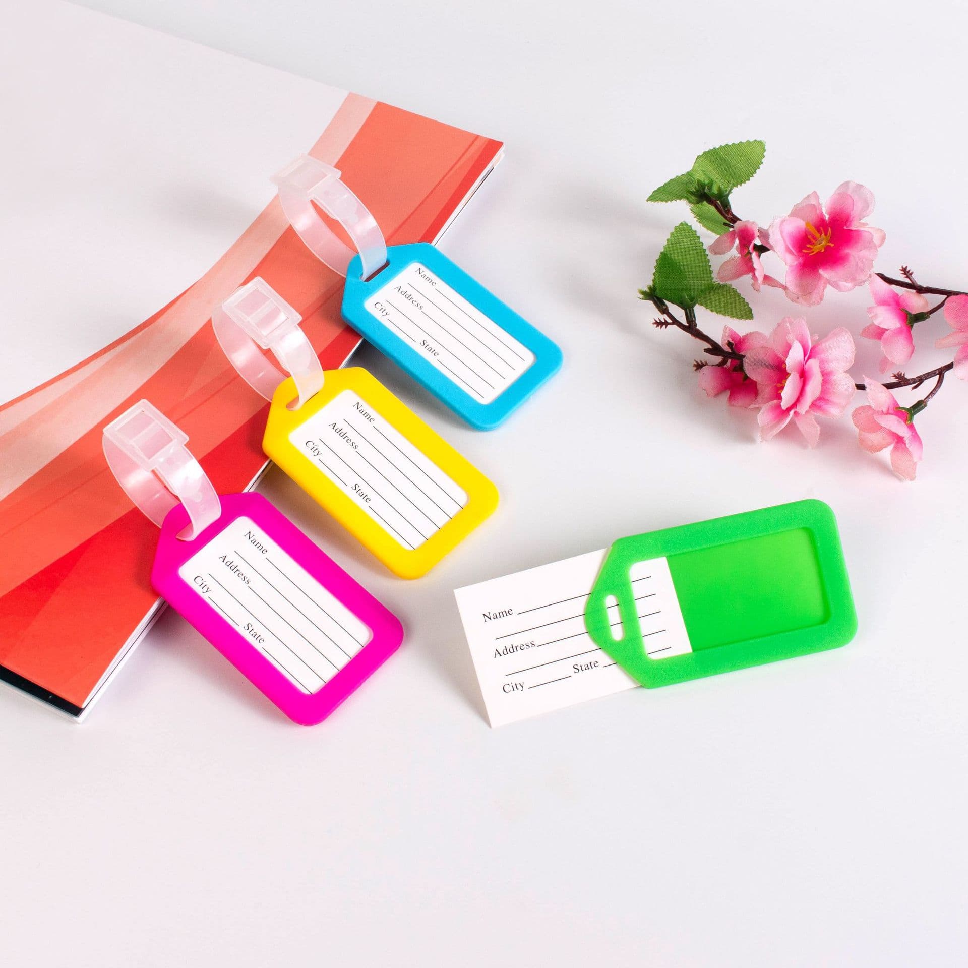 In Stock Plastic Luggage Tag Label Tag Name Tag Logistics Tag Suitcase Check-in Hanging Tag Airline Boarding Pass Tag