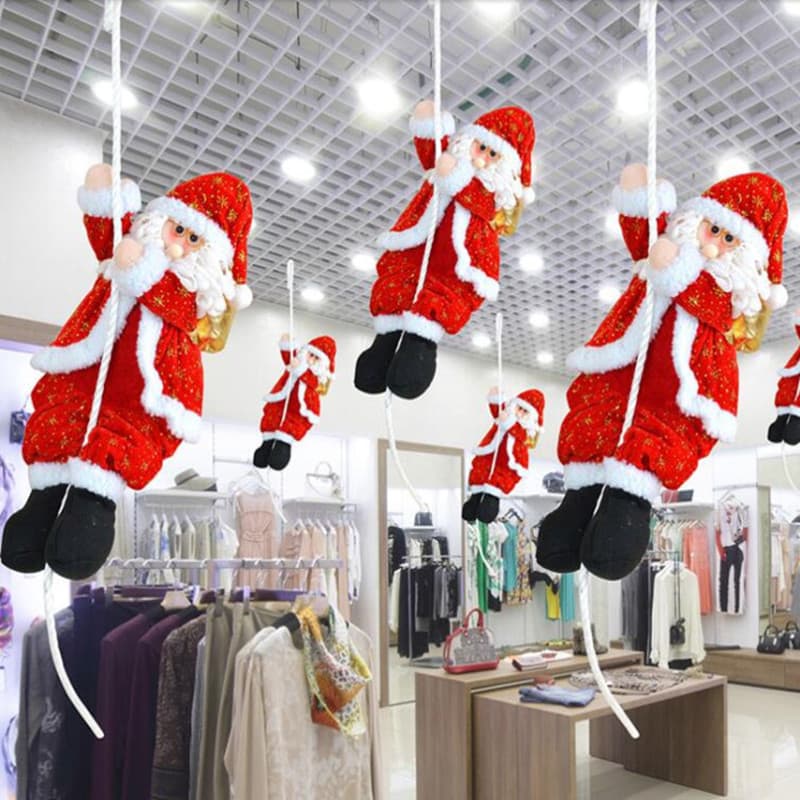 Christmas Decorations Office Culture - Santa Claus In Sleigh Reindeer - Indoor Outdoor Decor 3ft Tall