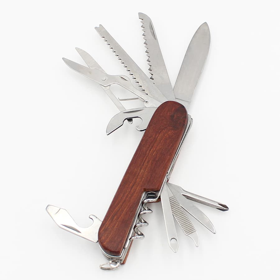 Manufacturer's Multi-functional 11-size Rosewood Handle Knife, Stainless Steel Folding Gift Knife, Multi-functional Knife