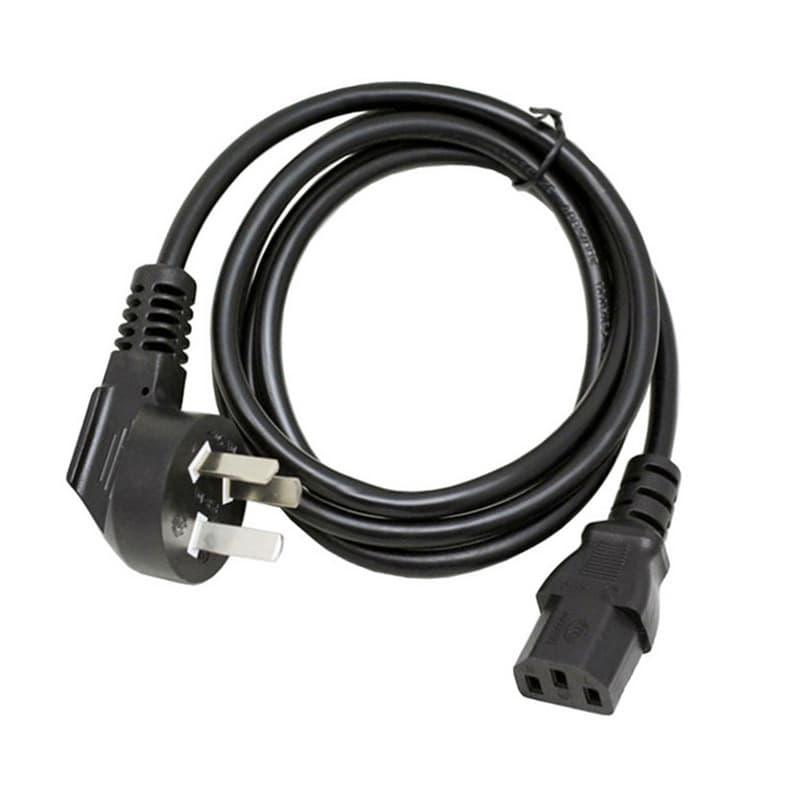3C Certified National Standard Computer Power Cord 3-Prong Host Plug Cable for Rice Cooker Kettle Cloverleaf AC Power Cord