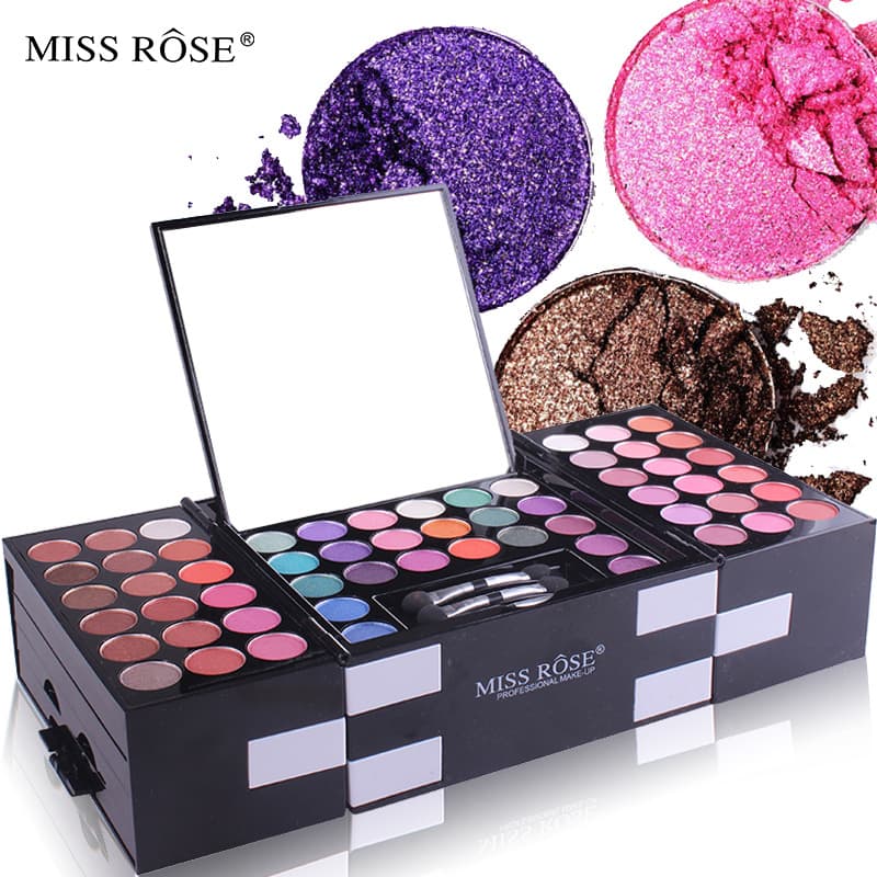Miss 142-color Eyeshadow Palette 3-color Blush 3-color Eyebrow Powder Makeup Set Box Professional Makeup Artist Exclusive