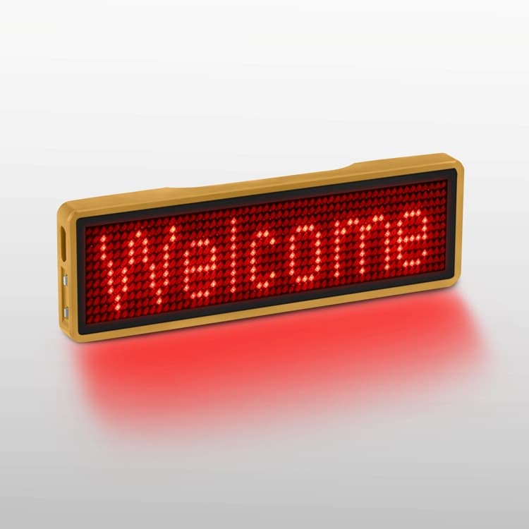 New 5-character LED name tag with content "Designated Driver" and "e-Designated Driver" LED display electronic signboard