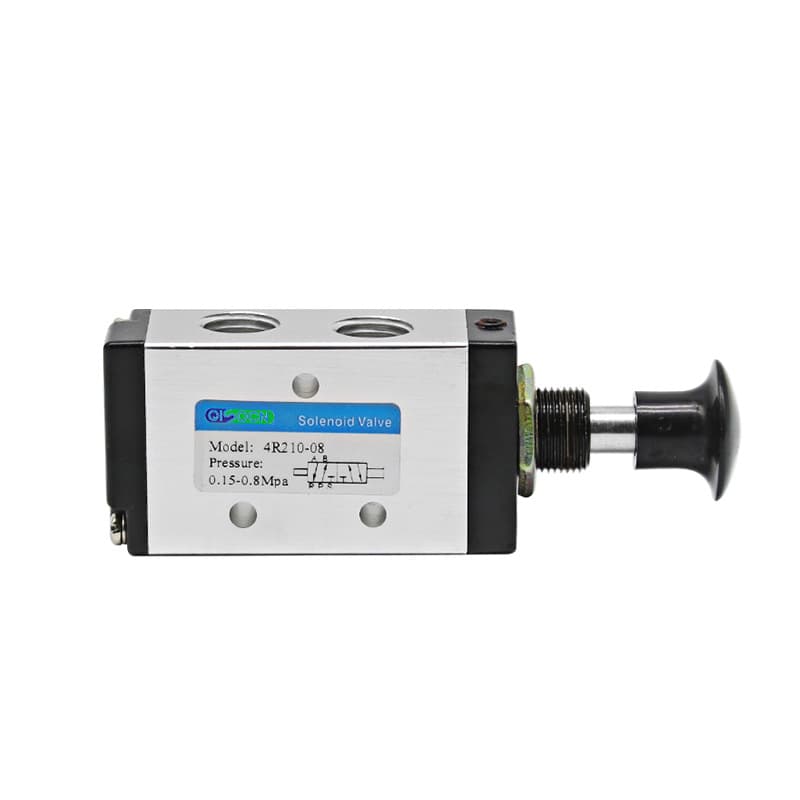 Pneumatic lever valve 4H210-08, 2-position 5-way lever valve; 4R210-08 solenoid valve, directional valve.