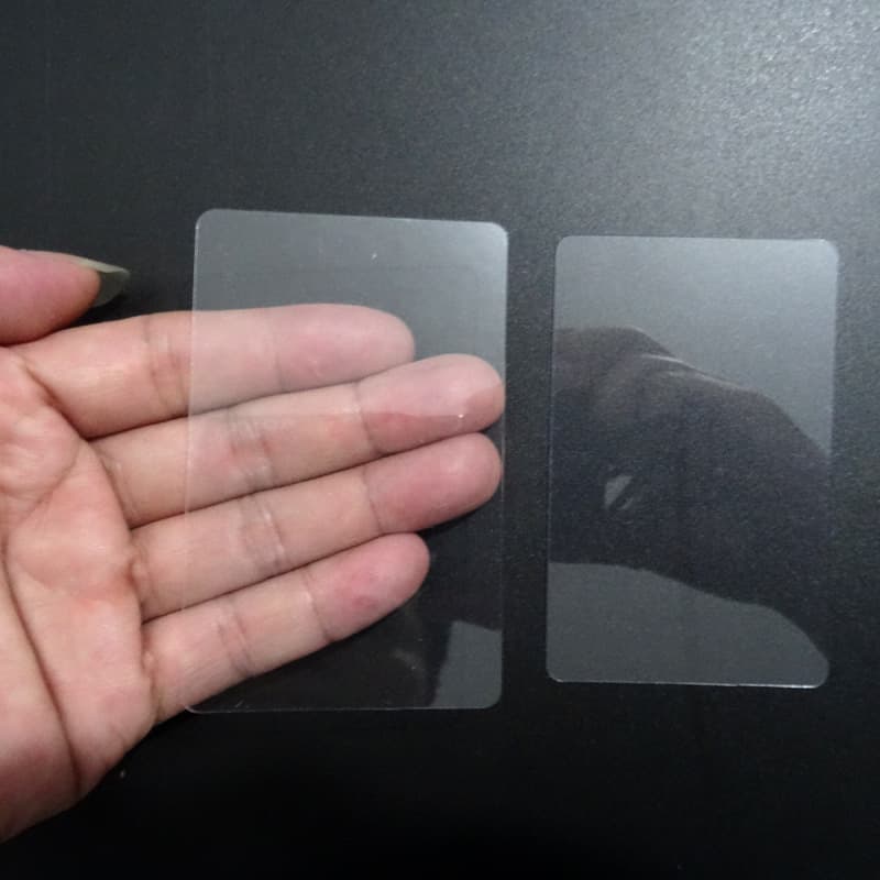 Transparent Card Plastic Card High-Transparency PET Sheet Tag Hanging Tag Student Writing Pad Transparent PVC Card