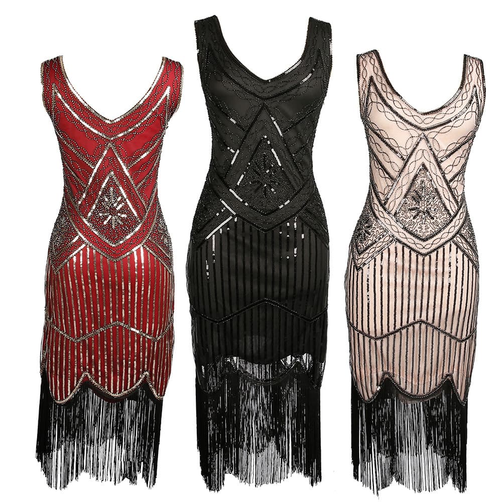 New European and American Performance Costume Ethnic Evening Party Small Dress Long Dress Retro Sequin Evening Dress Wholesale