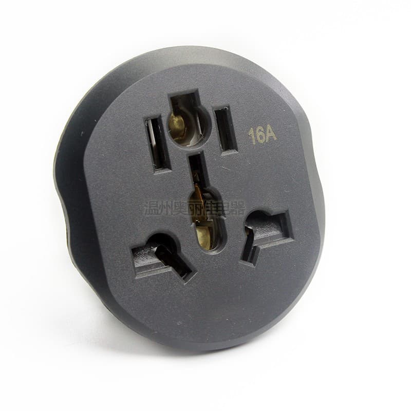European standard travel adapter for Russia and France, multi-functional portable converter socket