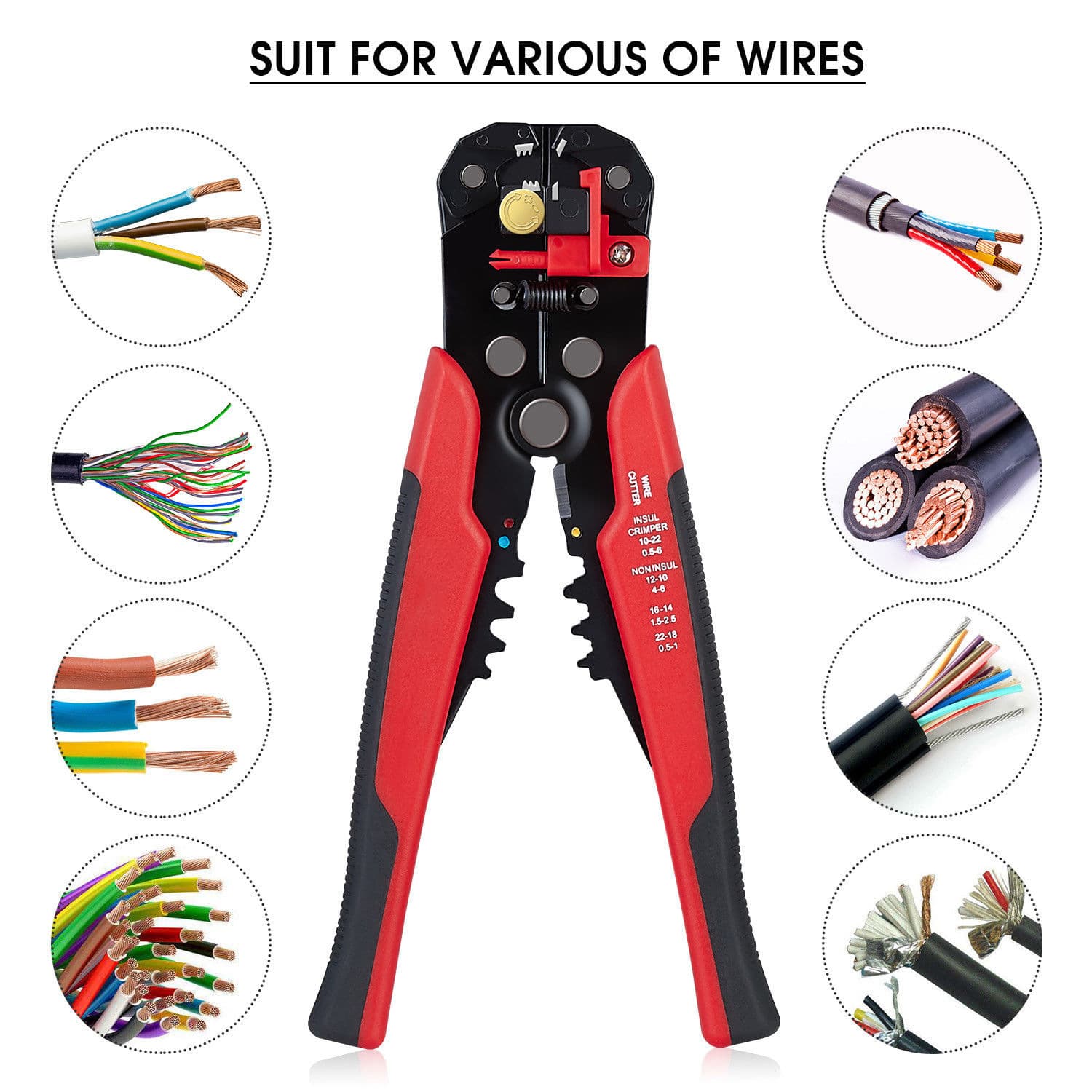 Supply 5-in-1 Multifunctional Wire Stripper, Automatic Wire Stripper, Cutting and Crimping Pliers, Wire Crimping Tool, Disassembly Tool Special Price