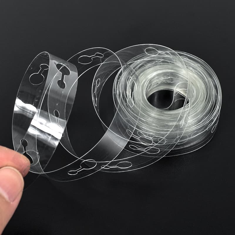 Transparent 5-meter double-hole balloon chains for wedding and birthday party backdrop scenes, wedding decor props.