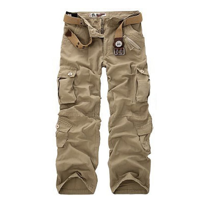In Stock Wholesale Agents Cotton Multi-Pocket Outdoor Overalls Men's Loose European Size Pants Plus Size Camouflage Pants