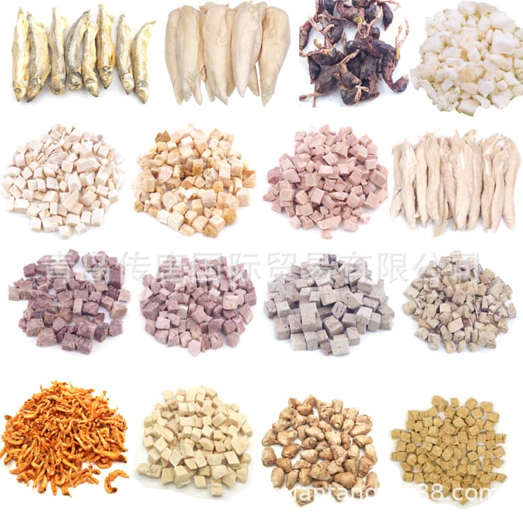 Factory Direct Pet Freeze-Dried Chicken, Duck, Beef Snacks 500g Dog Cat Capelin Quail Freeze-Dried Salmon
