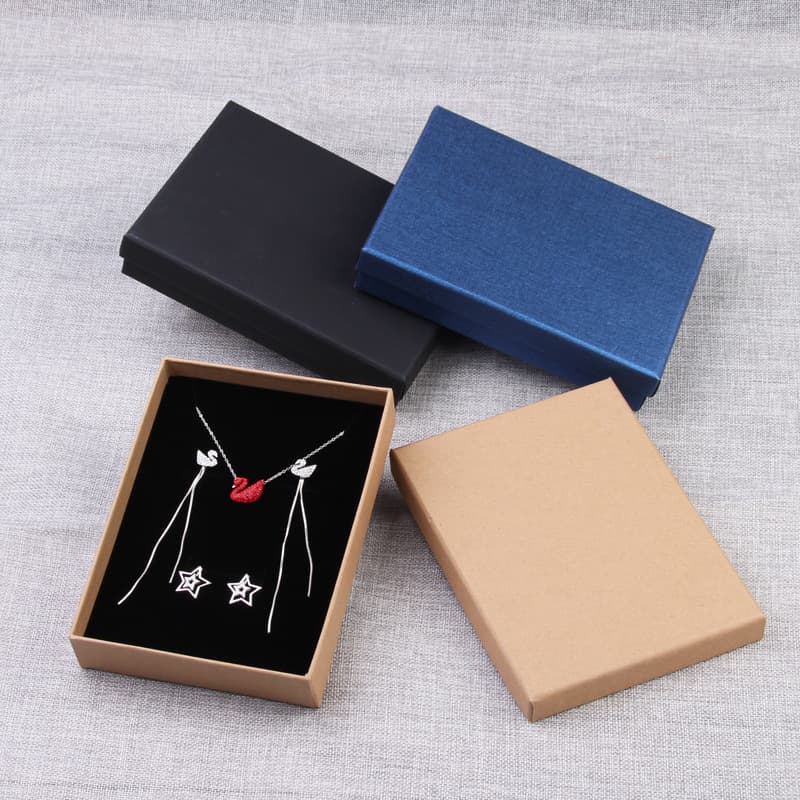 Heaven and earth cover big box kraft paper set jewelry box wholesale jewelry box Buddha beads bracelet packaging box ready stock