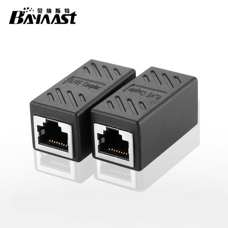 Shielded Straight Through Network Cable Connector Rj45 Network Wiring Interface Head