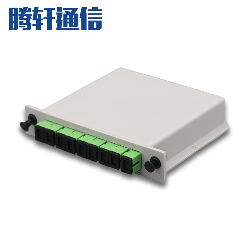 1x8 SC/APC Series Plug-in Splitter Telecom Grade Ferrule Fiber PLC Stable PLC Splitter