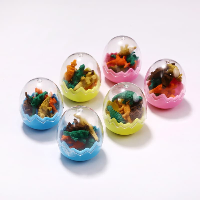 Creative Cartoon Dinosaur Egg Eraser Student Prize Children's Stationery Wholesale Eraser Manufacturer Learning Supplies