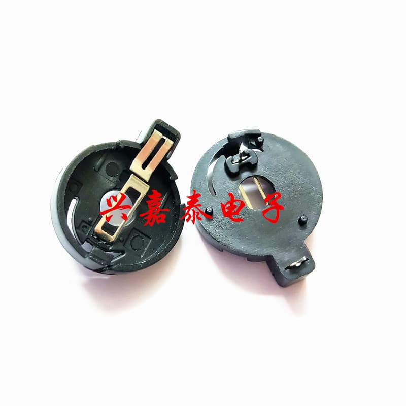 BS-4-2 Holder CR2032 Battery 3V Eco-Friendly Horizontal Pin Coin Cell Battery Holder Battery Box 2P DIP