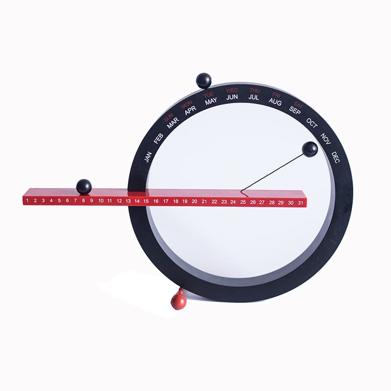 Cross-border Second Generation Magnetic Ball Calendar Decoration, Home Living Room Perpetual Calendar Creative Wall Hanging Decoration