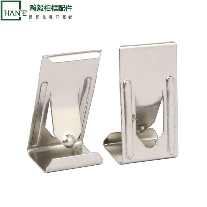 Hanyi Small Photo Frame Back Panel Spring Clip Frameless Buckle Photo Wall Oil Painting Photo Frame Hardware Hook Accessories Wholesale