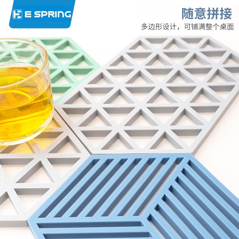 Korean dish mats pot mats coasters insulation mats pure silicone high temperature resistant wholesale silicone mats Korean style silicone mats