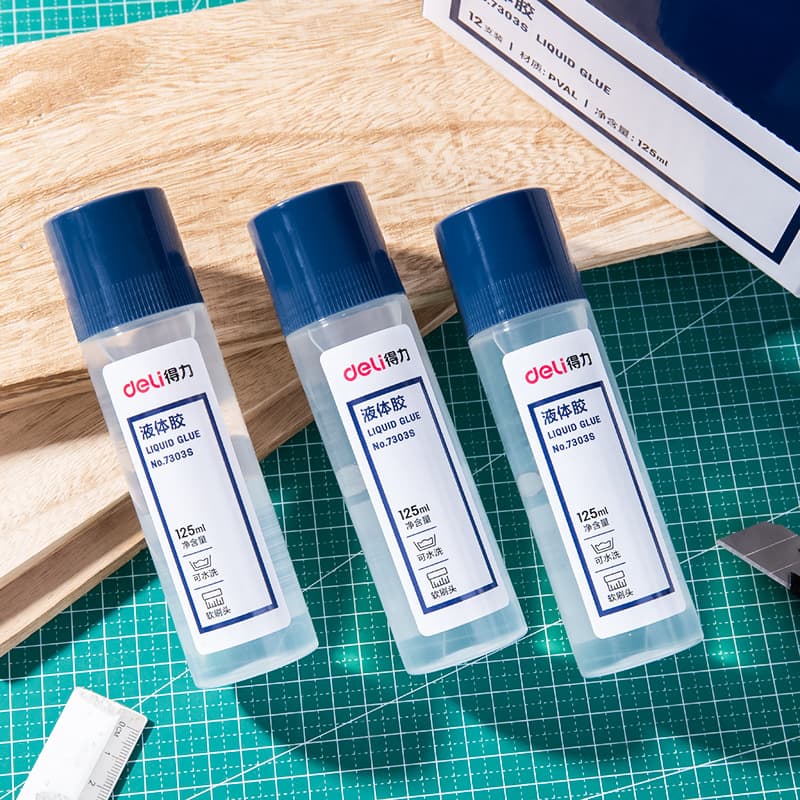 Deli Liquid Glue Transparent Glue 7303S Handmade Materials Handmade Students Strong Children's Student Handmade Glue
