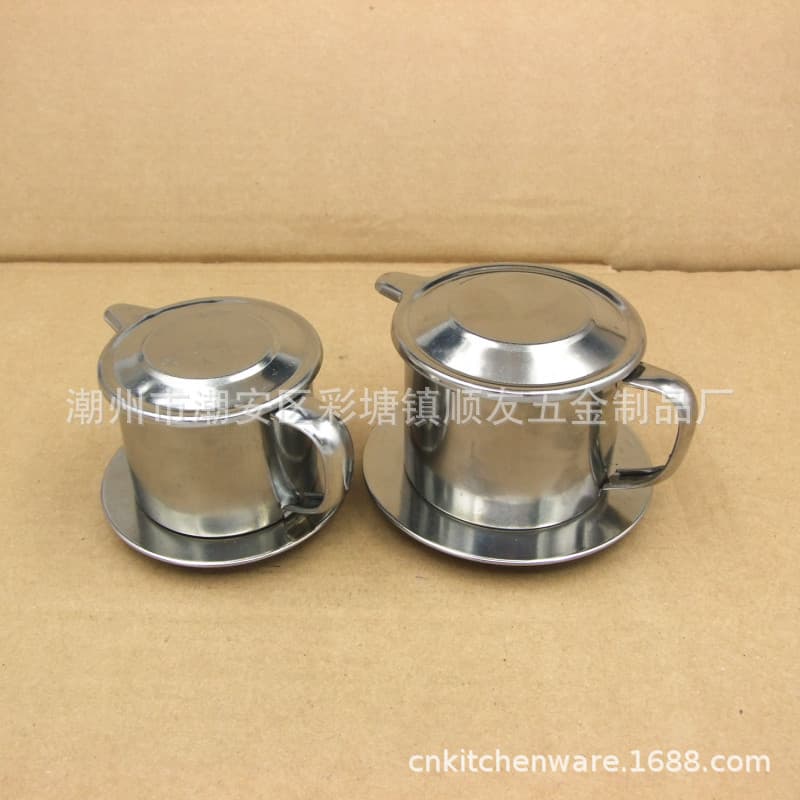 Vietnamese Drip Coffee Maker, Filter, Coffee Dripper, Stainless Steel Pour-Over Dripping Pot