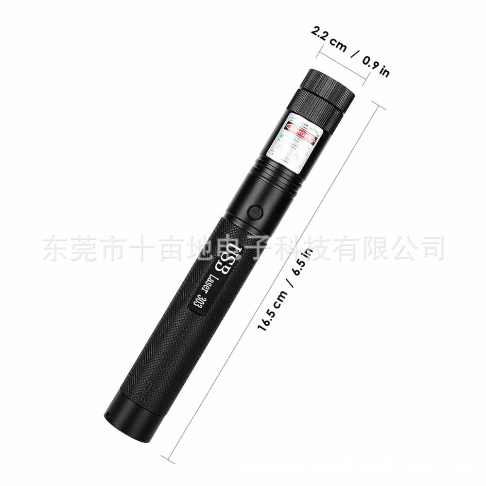 USB Laser303 Laser Flashlight Outdoor High-Power Green/Red Light Sand Table Sales Office Rechargeable Laser Spotlight