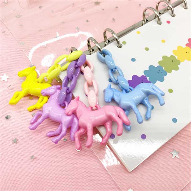 Unicorn Horse Glass Beads Sequins Decorative Accessories Pendant Hand Account Book Accessories Net Weight 100g Origin China