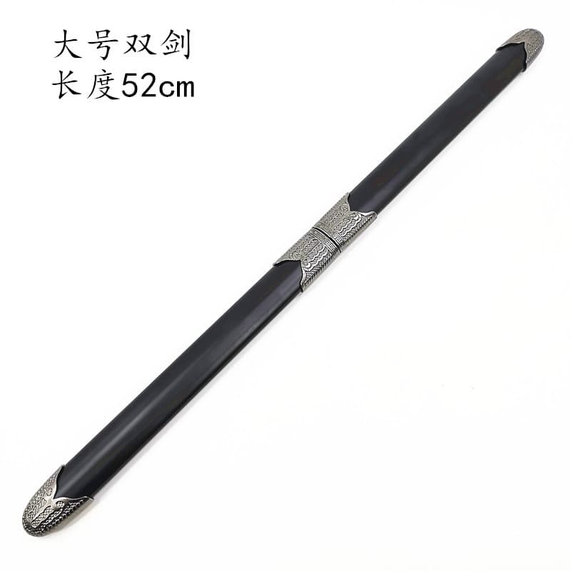 Free shipping large double sword manufacturer wholesale travel craft sword metal sword about 53cm long double sword without edge