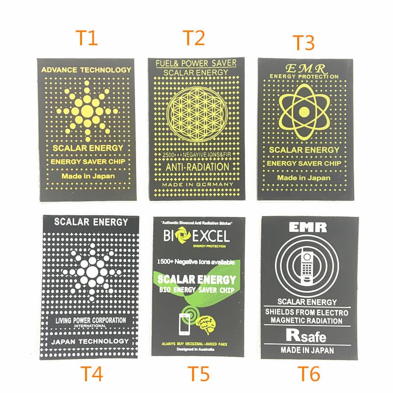 EMF Energy Anti-Radiation Sticker, High-Energy Anti-Radiation PVC Phone Sticker