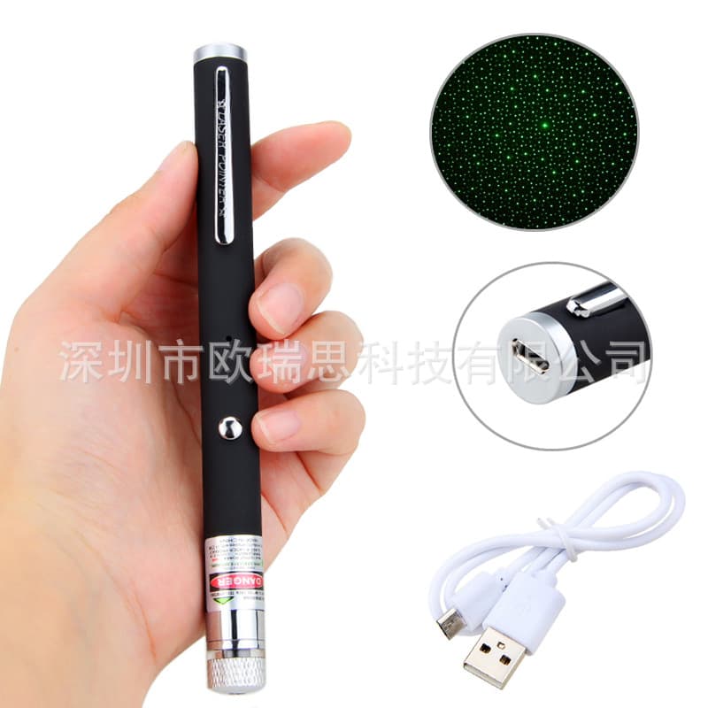 5mW Green Red Blue-Violet Single Point Starry Sky Laser Pointer Pen Outdoor Camping Starry Sky