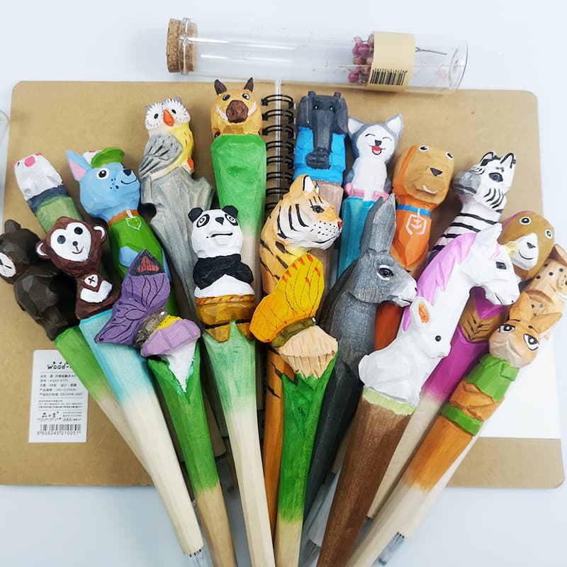 Stall Supply Source Stall Hot Selling Bestseller Stall Wholesale Stall Toys Wood Carving Pen Stall Night Market Children's Toys