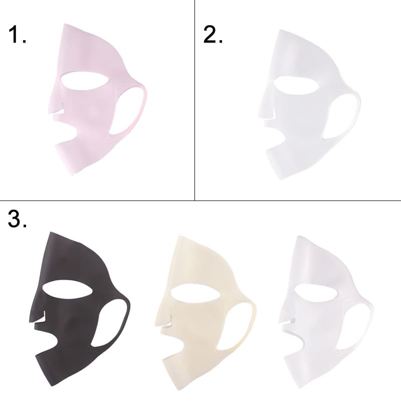 Negative Ion Silicone Full Face Beauty Mask Anti-Shedding Ear Mask V Face Lock Moisturizing Beauty Tool