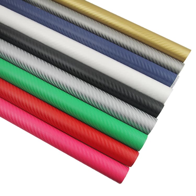 Car Carbon Fiber Sticker Body Wrap Film 3D Thickened Decal High Quality