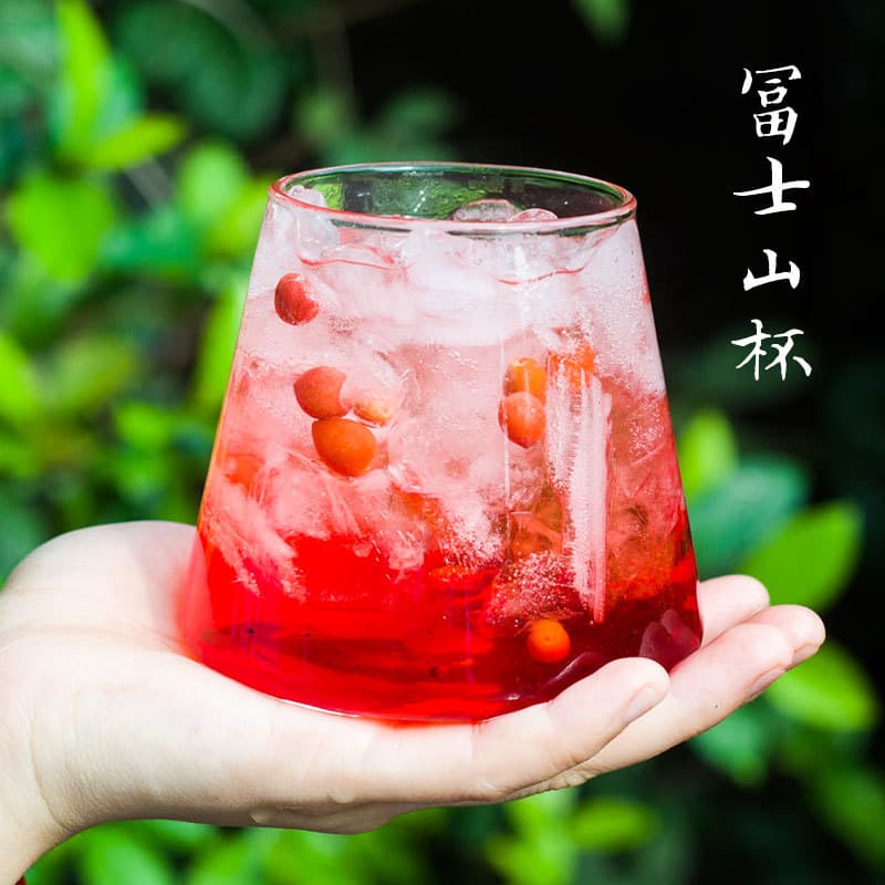 Creative Mount Fuji Cup Cocktail Cup Whiskey Cup Juice Water Cup Milk Cup Bar Glass High Temperature Resistant