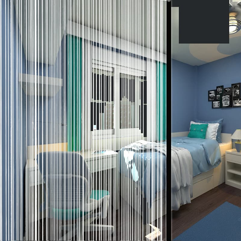 White Silk Thread Glass Film Glass Sliding Door Partition Decorative Film PET Home Glass Insulation Film