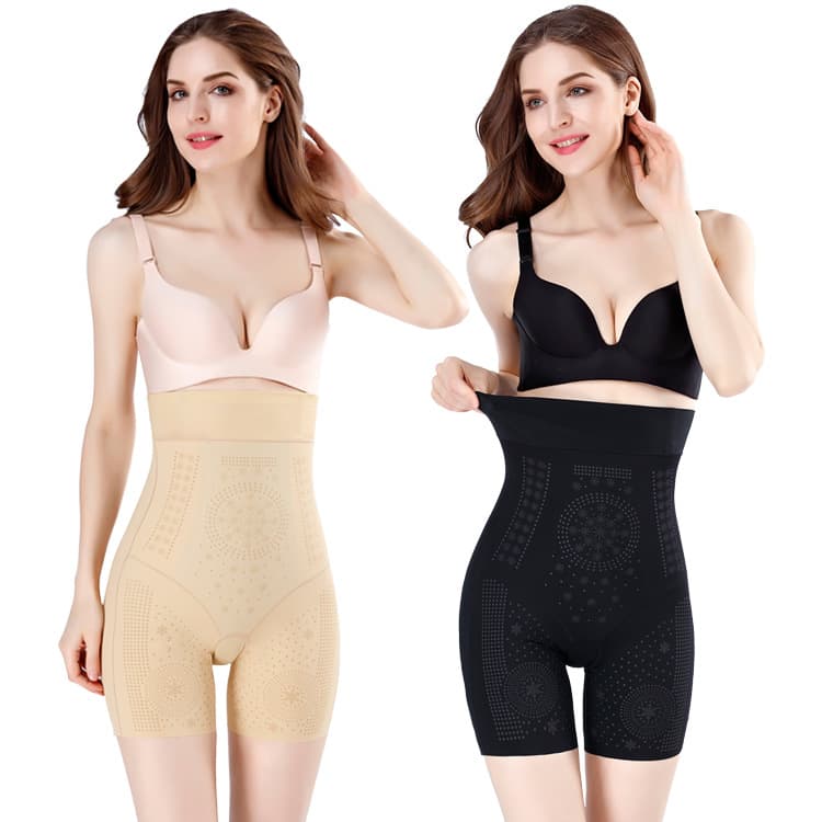 High-Waist Shapewear Pants with Tummy Control, Butt Lifting, Negative Ions, Anti-Chafe, Postpartum Body Shaper, Waist and Leg Slimming Pants