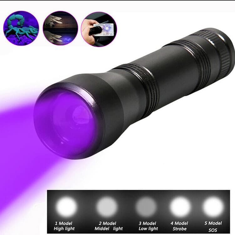 Handheld Flashlight Decorative Lighting / Torch / Handheld Torch with Battery Life Indicator and Zoom Function