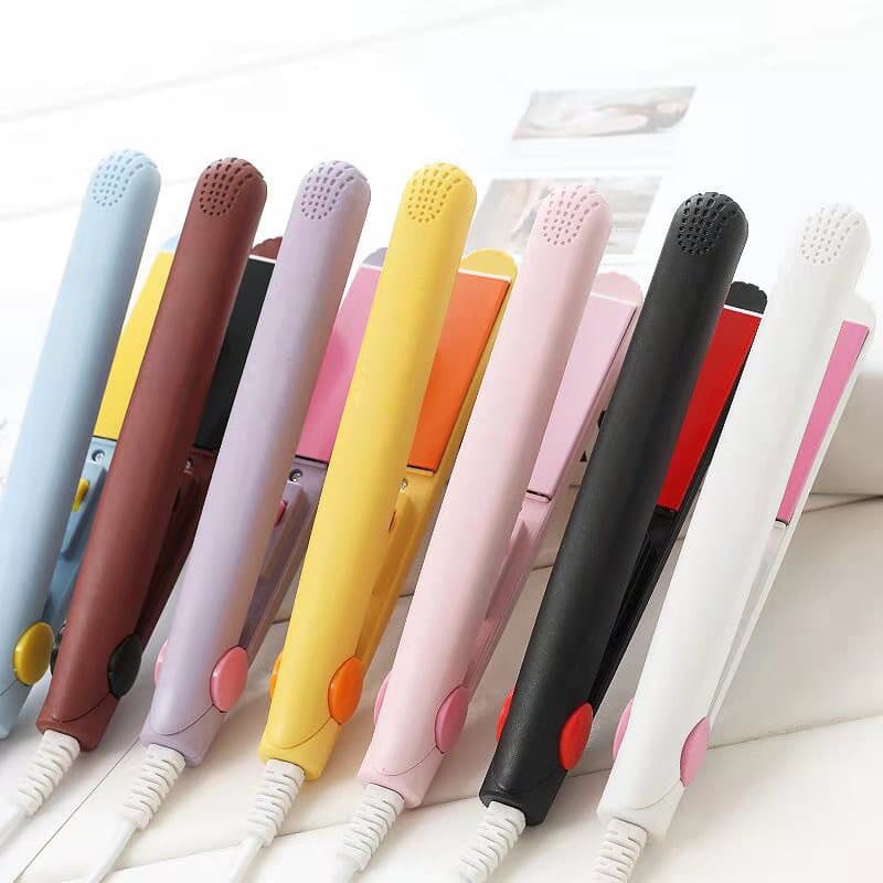 Mini Hair Straightener Electric Clamp, Dual-Use Styling Iron for Fringe and All Hair, Compact Small Clamp Plate
