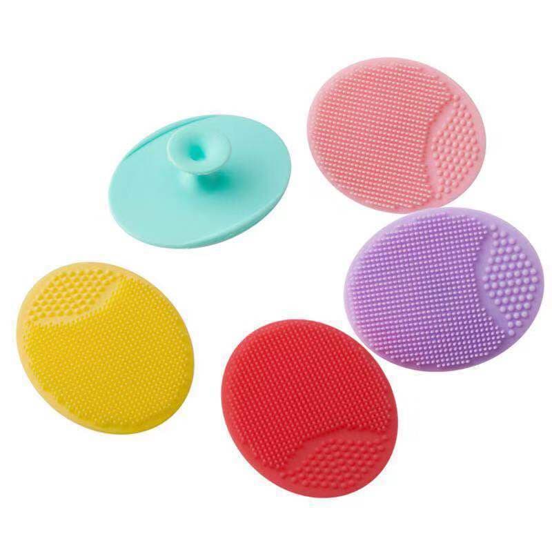 Silicone oval face brush, baby shampoo massage brush, silicone face brush, infant shampoo brush