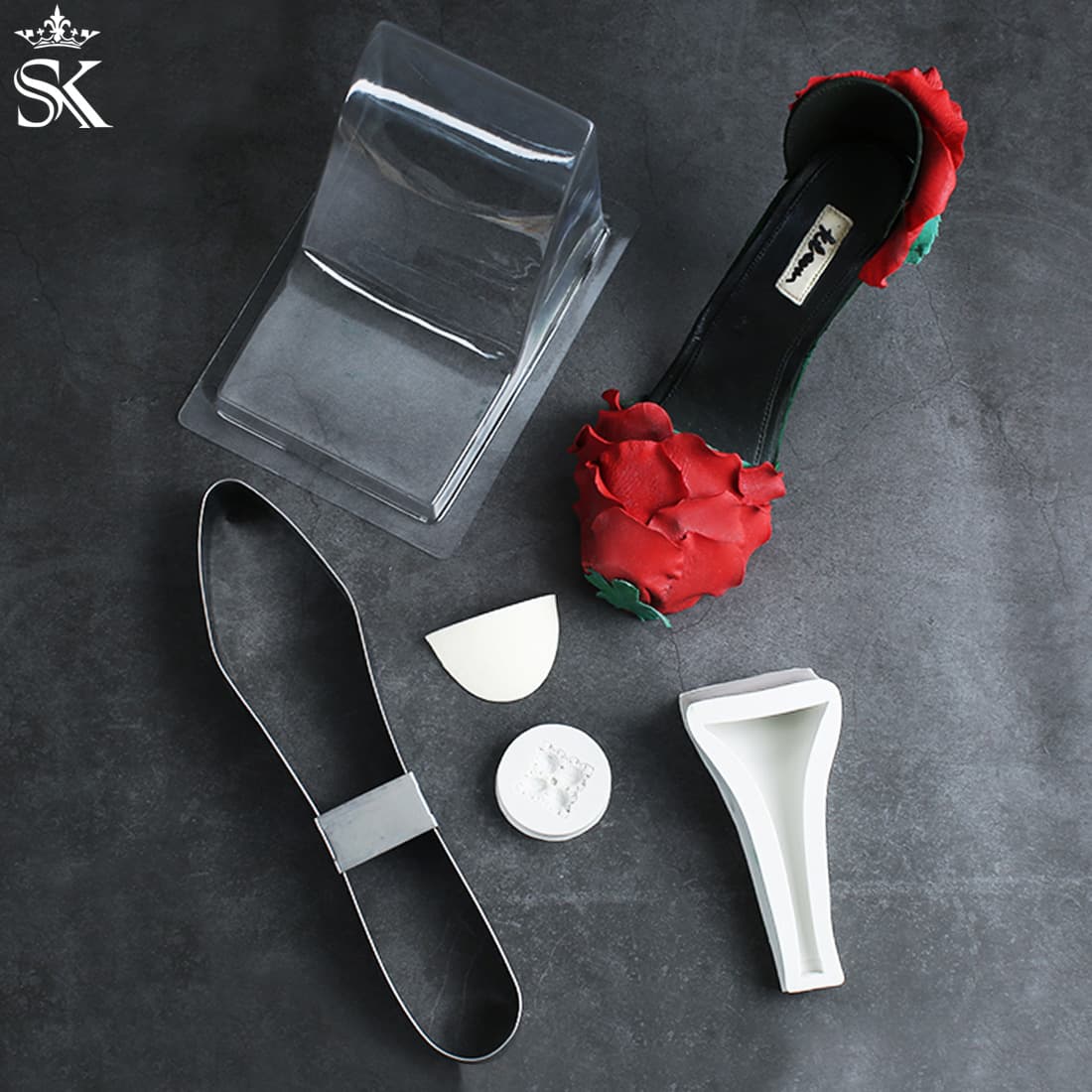 High Heel Shoe Set Cake Mold Fondant Tool DIY Baking Mold Suitable for Daily Kitchen Use