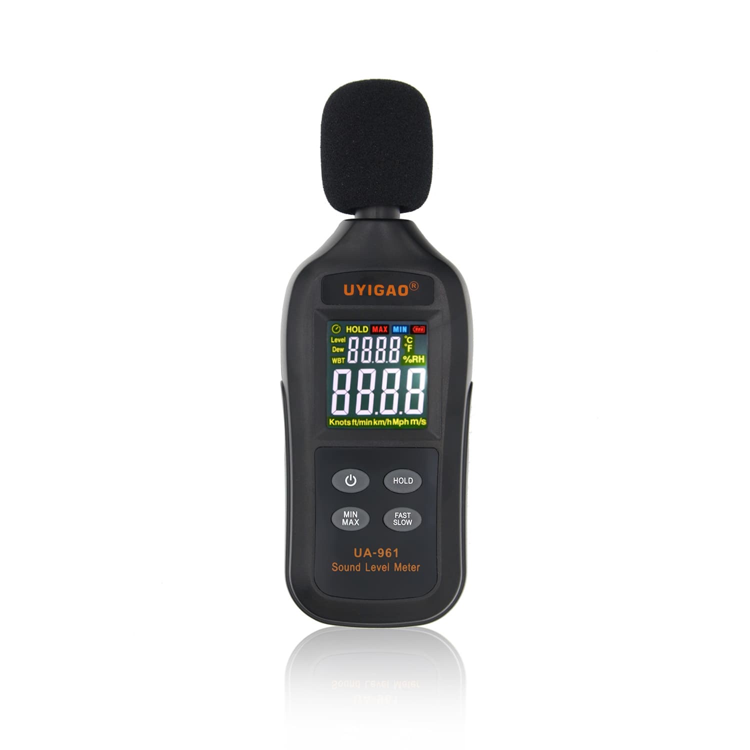 Uyigao Digital Noise Meter Sound Level Meter Household Noise Tester Color Screen Decibel Meter Electronic Sound Sensor