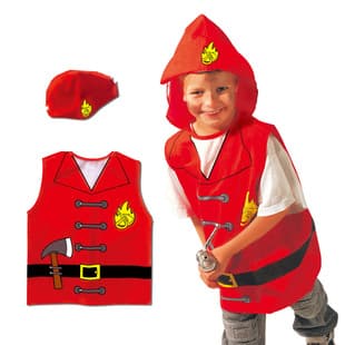 Best-selling Kids Firefighter Police Doctor Role Play Costume Set, Dress-Up Party Outfits for Career Experience